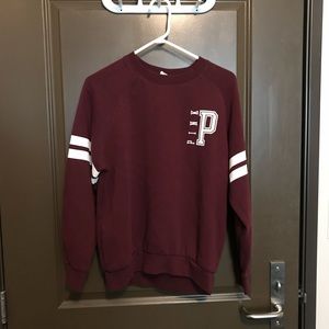 Maroon PINK crewneck